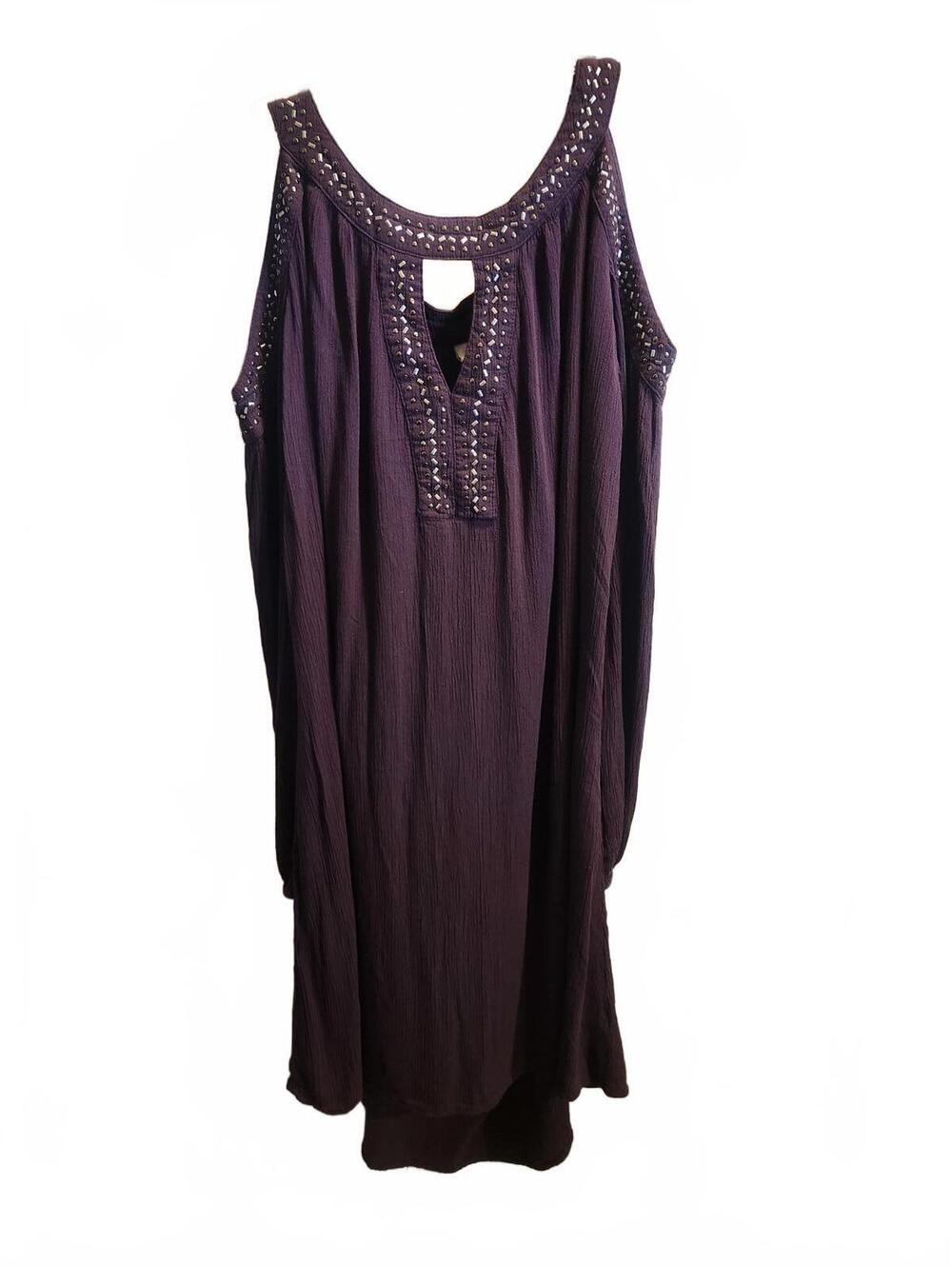 Knox Rose Purple Sleeveless Dress. Women's Size Medium. 43 inches long